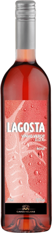 8,95 € Бесплатная доставка | Розовое вино Enoport Lagosta Rosé — Розе I.G. Vinho Verde Vinho Verde Португалия Tinta Roriz, Jaén — Хаэн, Castelão — Каштелау Бутылка 75 cl
