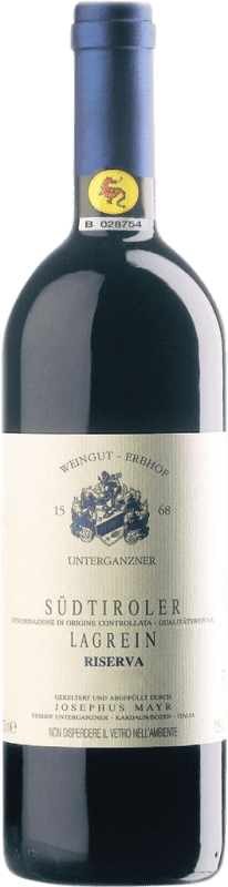 45,95 € Envoi gratuit | Vin rouge Erbhof Unterganzner Réserve D.O.C. Südtirol Alto Adige Tirol del Sur Italie Lagrein Bouteille 75 cl