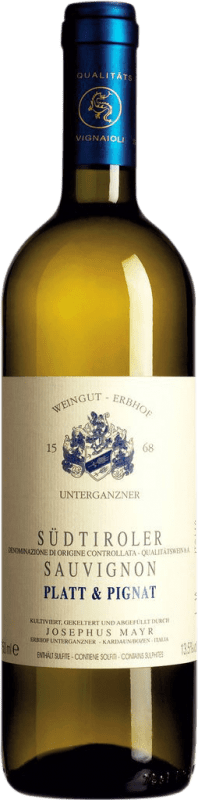25,95 € Kostenloser Versand | Weißwein Erbhof Unterganzner Platt & Pignat D.O.C. Südtirol Alto Adige Tirol del Sur Italien Sauvignon Weiß Flasche 75 cl