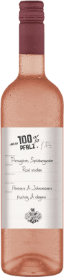 6,95 € 免费送货 | 玫瑰酒 Markgräfler Das ist 100 Q.b.A. Pfälz 普法尔茨 德国 Pinot Black, Portugieser 瓶子 75 cl