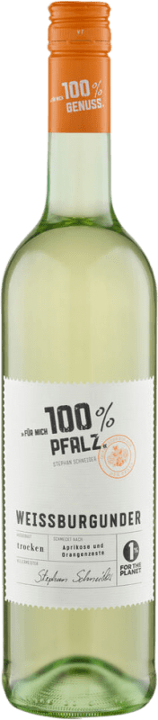 9,95 € Envio grátis | Vinho branco Markgräfler Das ist 100 Q.b.A. Pfälz Pfälz Alemanha Pinot Branco Garrafa 75 cl