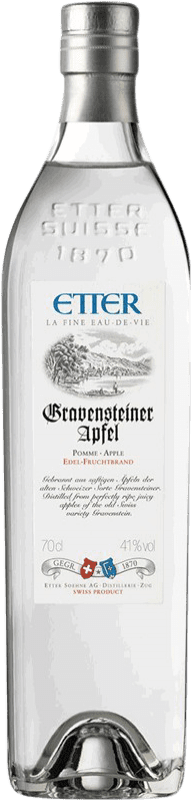 57,95 € Envio grátis | Aguardente Orujo Etter Söehne Gravensteiner Apfel Schweizer Suíça Garrafa 70 cl