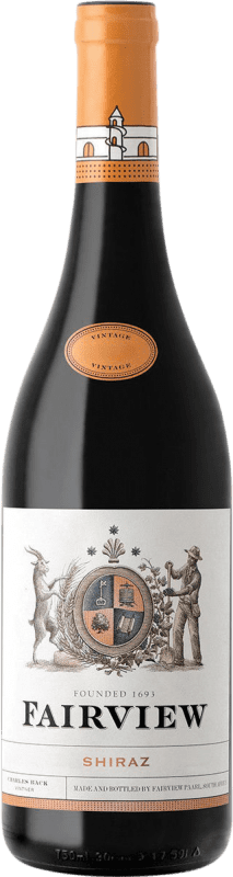 15,95 € Envío gratis | Vino tinto Fairview Estate Range Shiraz W.O. Western Cape Western Cape South Coast Sudáfrica Syrah Botella 75 cl
