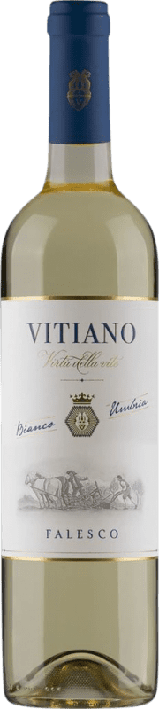 9,95 € Spedizione Gratuita | Vino Bianco Falesco Vitiano I.G.T. Umbria Umbria Italia Chardonnay, Vermentino Bottiglia 75 cl