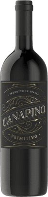 5,95 € Бесплатная доставка | Красное вино Famiglia Castellani Canapino I.G.T. Puglia Апулия Италия Primitivo — Примитиво Бутылка 75 cl