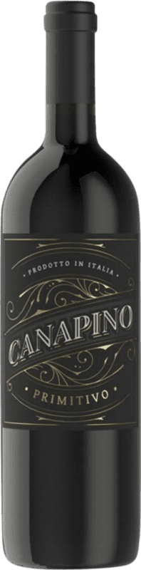 5,95 € Kostenloser Versand | Rotwein Famiglia Castellani Canapino I.G.T. Puglia Apulien Italien Primitivo 75 cl