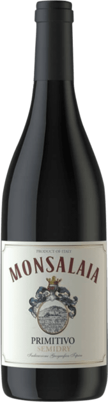 9,95 € Envoi gratuit | Vin rouge Famiglia Castellani Monsalaia Demi-Sec Demi-Sucré I.G.T. Puglia Pouilles Italie Primitivo Bouteille 75 cl