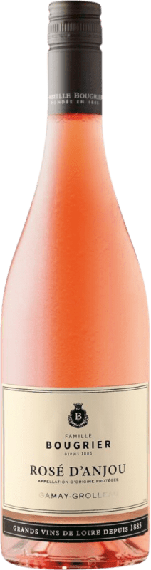 12,95 € Kostenloser Versand | Roséwein Bougrier Rosé A.O.C. Anjou Loire Frankreich Gamay, Grolleau 75 cl