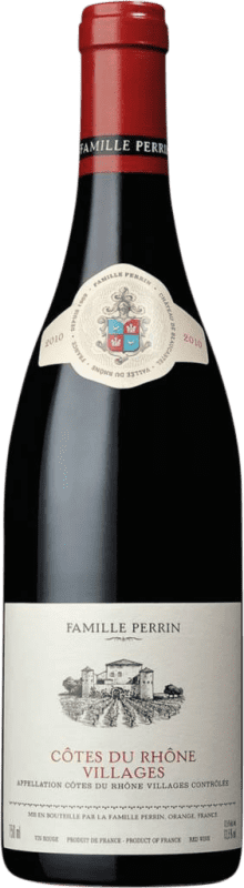 16,95 € Бесплатная доставка | Красное вино Famille Perrin Villages A.O.C. Côtes du Rhône Рона Франция Garnacha — Гренаш, Nebbiolo — Неббиоло Бутылка 75 cl