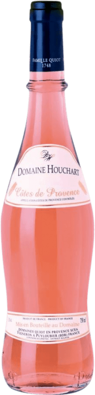 11,95 € 免费送货 | 玫瑰酒 Famille Quiot Domaine Houchart A.O.C. Côtes de Provence 普罗旺斯 法国 Syrah, Grenache, Cabernet Sauvignon, Cinsault 瓶子 75 cl