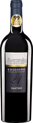 31,95 € 免费送货 | 红酒 Fantini Edizione Cinque Autoctoni 意大利 Montepulciano, Malvasia Black, Primitivo, Nebbiolo, Zinfandel, Negroamaro 瓶子 75 cl