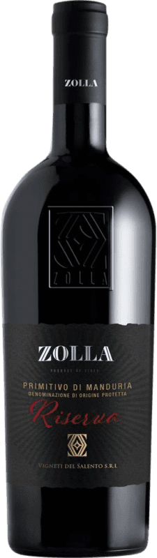 17,95 € 送料無料 | 赤ワイン Farnese Zolla 予約 D.O.C. Primitivo di Manduria プーリア イタリア Primitivo ボトル 75 cl