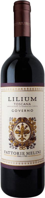 12,95 € Free Shipping | Red Wine Fattorie Melini. Lilium Governo I.G.T. Toscana Tuscany Italy Merlot, Cabernet Sauvignon, Sangiovese Bottle 75 cl