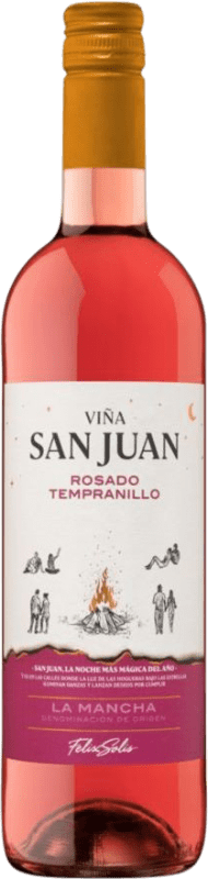 5,95 € Envoi gratuit | Vin Rosé Félix Solís Viña San Juan D.O. La Mancha Castilla La Mancha Espagne Tempranillo Bouteille 75 cl