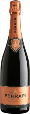 19,95 € Spedizione Gratuita | Spumante Rosato Ferrari Brut Rosé — Rosato D.O.C. Trentino Trentino Italia Pinot Nero, Chardonnay Mezza Bottiglia 37 cl