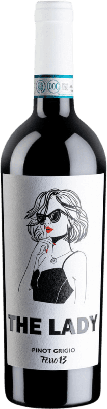 14,95 € Бесплатная доставка | Белое вино Ferro 13 The Lady I.G.T. Delle Venezie Venecia Италия Pinot Grey бутылка 75 cl