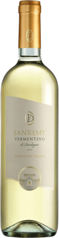 12,95 € Free Shipping | White wine Ferruccio Deiana Sanremy D.O.C. Vermentino di Sardegna Cerdeña Italy Vermentino Bottle 75 cl