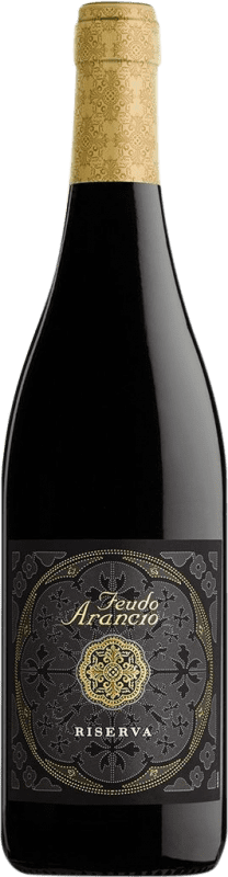 10,95 € Free Shipping | Red wine Feudo Arancio Rosso Reserve D.O.C. Sicilia Sicily Italy Nero d'Avola Bottle 75 cl