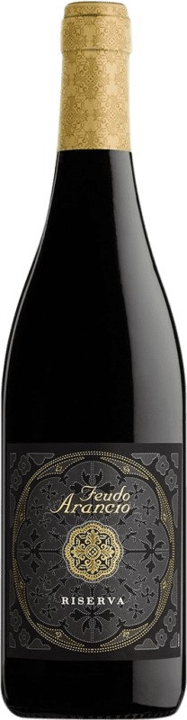 14,95 € Kostenloser Versand | Rotwein Feudo Arancio Reserve — Gereift D.O.C. Sicilia Sizilien Italien Nero d'Avola Flasche 75 cl
