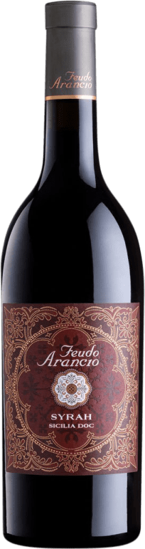 7,95 € Free Shipping | Red wine Feudo Arancio D.O.C. Sicilia Sicily Italy Syrah Bottle 75 cl