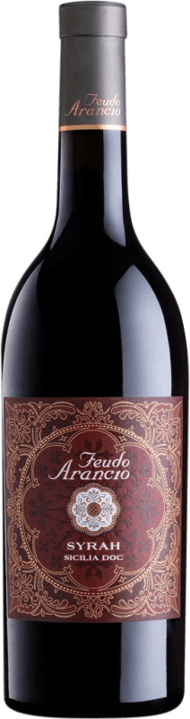 7,95 € Spedizione Gratuita | Vino Rosso Feudo Arancio D.O.C. Sicilia Sicilia Italia Syrah 75 cl