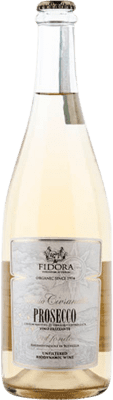 12,95 € Kostenloser Versand | Weißer Sekt Fidora Civranetta Frizzante — Perlwein, Unfiltered — Ungefiltert D.O.C. Prosecco Venecia Italien Glera 75 cl