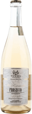 12,95 € Kostenloser Versand | Weißer Sekt Fidora Civranetta Unfiltriert Frizzante D.O.C. Prosecco Venecia Italien Glera Flasche 75 cl