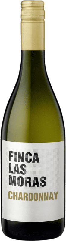 8,95 € Envio grátis | Vinho branco Finca Las Moras I.G. San Juan Argentina Chardonnay Garrafa 75 cl