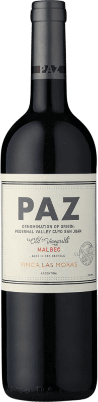 17,95 € Free Shipping | Red wine Finca Las Moras Paz I.G. San Juan Argentina Malbec Bottle 75 cl