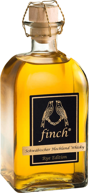 47,95 € Free Shipping | Blended Whisky Finch Rye, Special, Limited Edition Schwäbischer Hochland Germany Medium Bottle 50 cl Grain