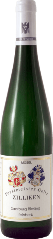 24,95 € 送料無料 | 白ワイン Forstmeister Geltz Zilliken Saarburg セミドライ セミスイート Q.b.A. Mosel Mosel ドイツ Riesling ボトル 75 cl