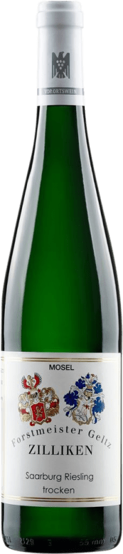 31,95 € 免费送货 | 白酒 Forstmeister Geltz Zilliken Saarburger 干 Q.b.A. Mosel Mosel 德国 Riesling 瓶子 75 cl