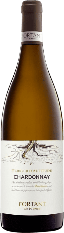 18,95 € Envio grátis | Vinho Branco Fortant de France Terroir d'Altitude I.G.P. Vin de Pays d'Oc Languedoque-Rossilhão França Chardonnay 75 cl