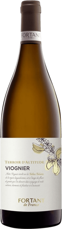 15,95 € Envoi gratuit | Vin blanc Fortant de France Terroir d'Altitude I.G.P. Vin de Pays d'Oc Languedoc-Roussillon France Viognier Bouteille 75 cl