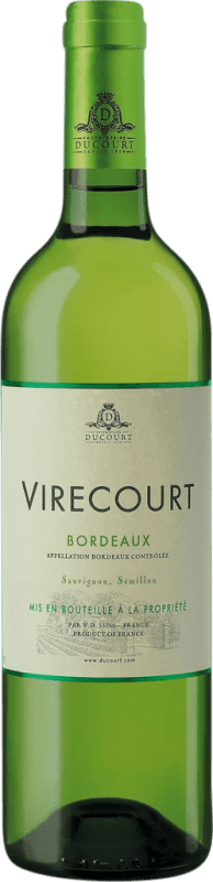 5,95 € 免费送货 | 白酒 Francois Passaga Château de Virecourt Blanc A.O.C. Bordeaux 波尔多 法国 Nebbiolo, Sémillon 瓶子 75 cl