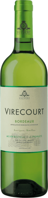 9,95 € Spedizione Gratuita | Vino Bianco Francois Passaga Château de Virecourt A.O.C. Bordeaux bordò Francia Nebbiolo, Sémillon Bottiglia 75 cl