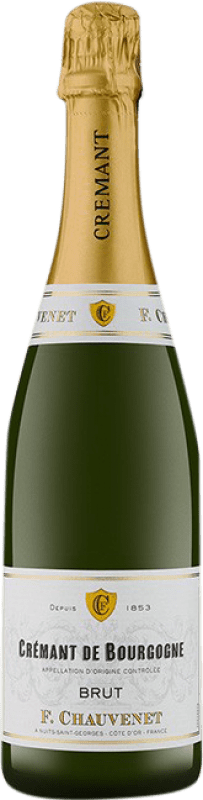 23,95 € Бесплатная доставка | Белое игристое Francoise Chauvenet брют A.O.C. Crémant de Bourgogne Бургундия Франция Pinot Black, Chardonnay бутылка 75 cl