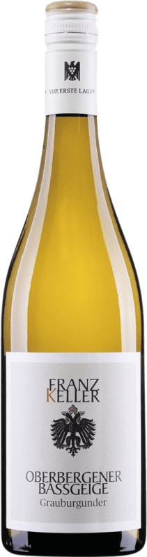 27,95 € Free Shipping | White Wine Franz Keller Schwarzer Adler Bassgeige Trocken — Dry Normandía Germany Pinot Gris Bottle 75 cl