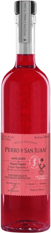 69,95 € Envio grátis | Mezcal Perro de San Juan Abocado Grana Cochinilla México Garrafa 70 cl