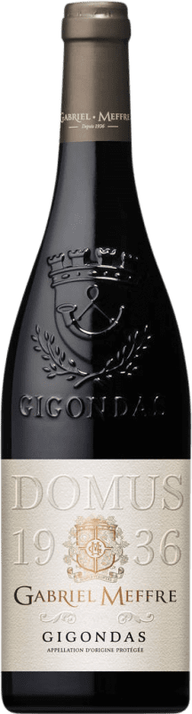 32,95 € Spedizione Gratuita | Vino rosso Gabriel Meffre A.O.C. Gigondas Francia Grenache, Nebbiolo Bottiglia 75 cl