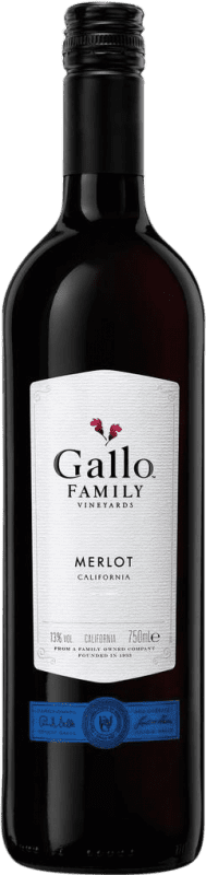 6,95 € Envío gratis | Vino tinto Gallo D.O. Valle de Limarí Valle del Limarí Chile Merlot Botella 75 cl