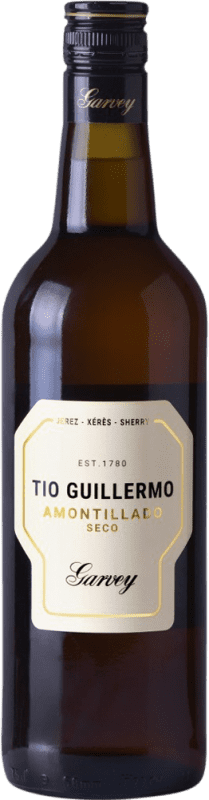 15,95 € Kostenloser Versand | Likörwein Garvey Tío Guillermo Amontillado D.O. Jerez-Xérès-Sherry Andalusien Spanien Palomino Fino Flasche 75 cl