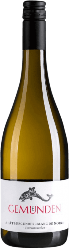 15,95 € Spedizione Gratuita | Vino Bianco Gemünden VDP Gutswein — Vino di Tenuta, Blanc de Noirs Q.b.A. Nahe Nahe Germania Pinot Nero 75 cl