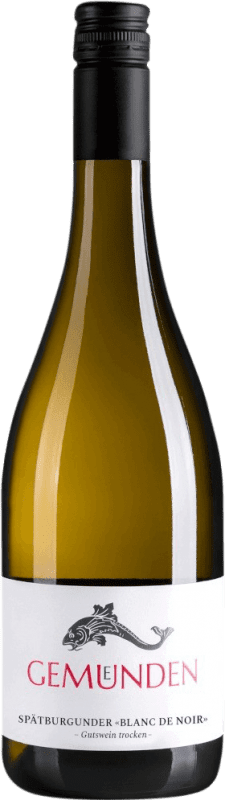 13,95 € Envío gratis | Vino blanco Gemünden Blanc de Noir V.D.P. Gutswein Nahe Alemania Pinot Negro Botella 75 cl