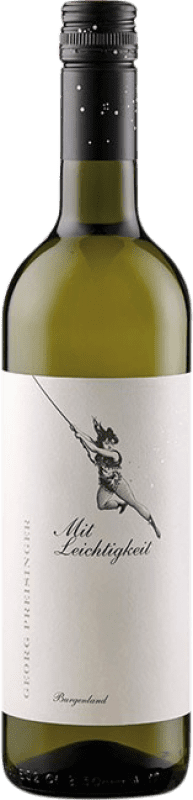 13,95 € Envio grátis | Vinho branco Georg und Katharina Preisinger Mit Leichtigkeit Weiss I.G. Burgenland Burgenland Áustria Chardonnay, Sauvignon Branca, Welschriesling Garrafa 75 cl