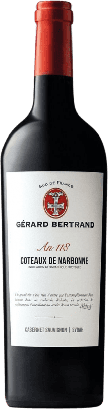 15,95 € 免费送货 | 红葡萄酒 Gérard Bertrand Héritage 118 Cabernet Sauvignon Syrah 法国 Syrah, Cabernet Sauvignon 瓶子 75 cl