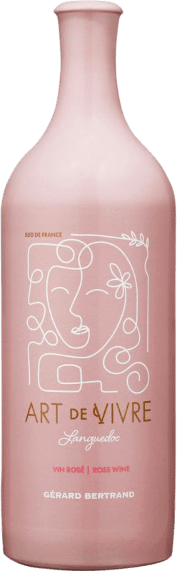 18,95 € Envío gratis | Vino Rosado Gérard Bertrand Art de Vivre Rosé — Rosado Francia Garnacha, Nebbiolo, Cinsault 75 cl