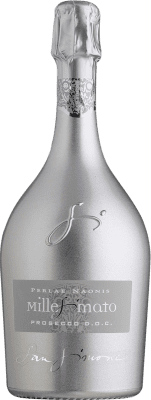 15,95 € 送料無料 | 白のスパークリングワイン Gino Brisotto Brut — ブリュット Silver — シルバーエディション, Millesimato D.O.C. Prosecco フリウリ - ヴェネツィアジュリア イタリア Glera — グレラ 75 cl