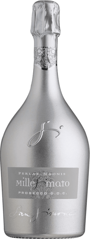 19,95 € 免费送货 | 白起泡酒 Gino Brisotto Millesimato Spumante Silver 香槟 D.O.C. Prosecco 弗留利 - 威尼斯朱利亚 意大利 Glera 瓶子 75 cl