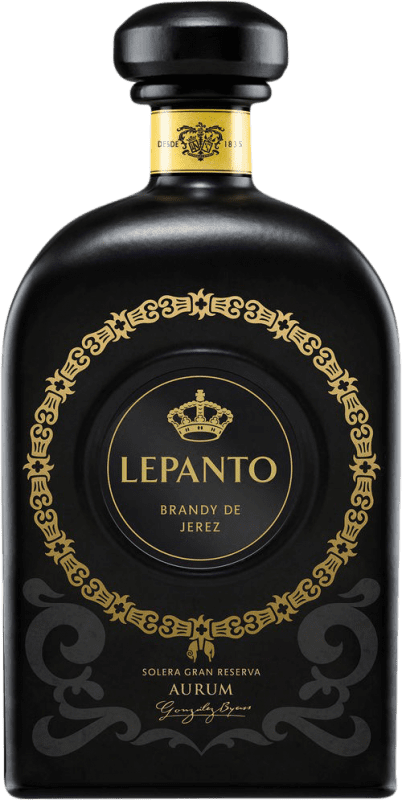 254,95 € Бесплатная доставка | Бренди González Byass Lepanto Aurum Solera — Солера Гран Резерва D.O. Jerez-Xérès-Sherry Андалусия Испания Бутылка 70 cl